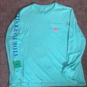 Teal southern tide long sleeve shirt